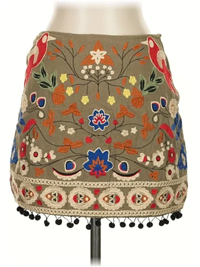 Pre-owned Altar'd State Casual Skirt In Brown