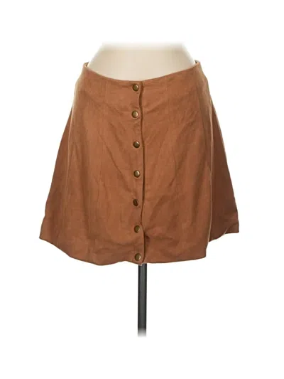 Pre-owned Altar'd State Casual Skirt In Brown