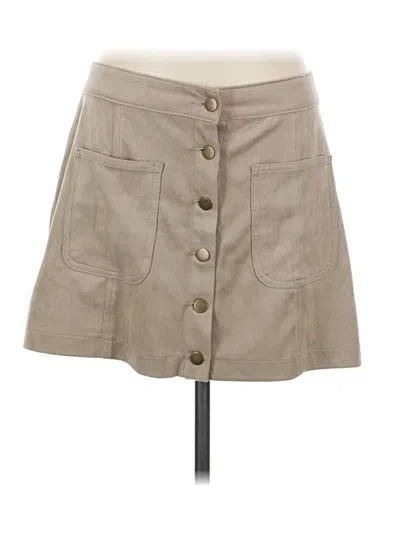 Pre-owned Altar'd State Casual Skirt In Brown