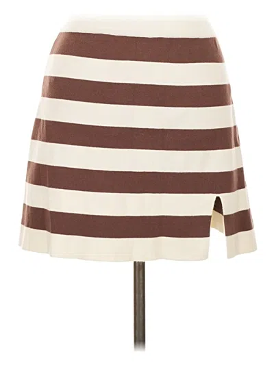 Pre-owned Altar'd State Casual Skirt In Brown