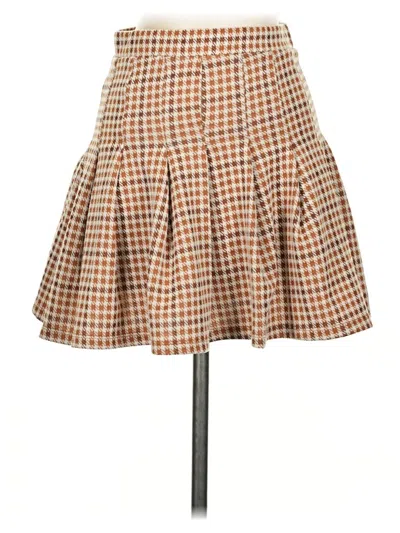 Pre-owned Altar'd State Casual Skirt In Brown