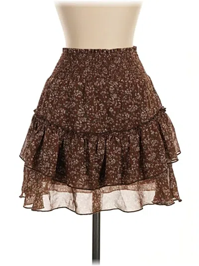 Pre-owned Altar'd State Casual Skirt In Brown