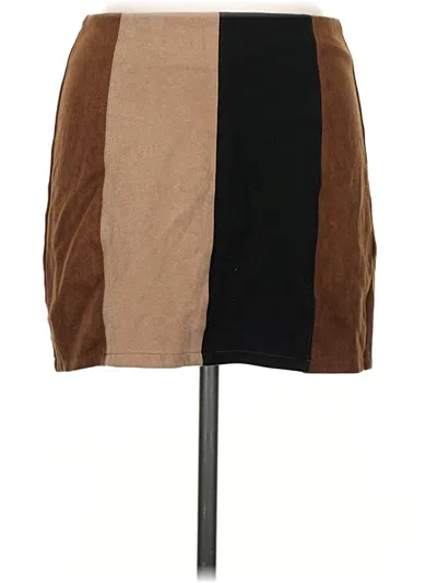 Pre-owned Altar'd State Casual Skirt In Brown