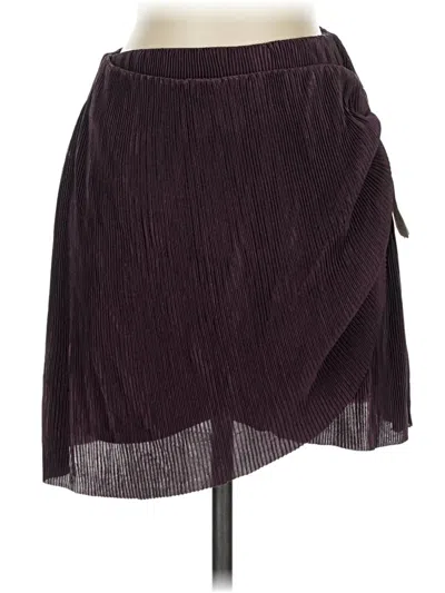 Pre-owned Altar'd State Casual Skirt In Burgundy