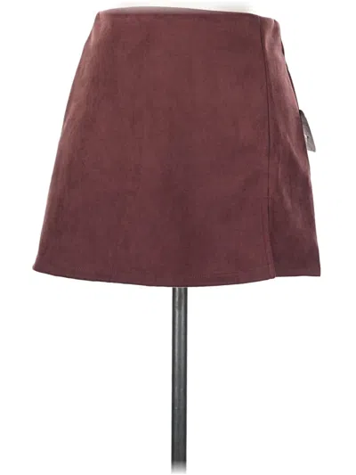 Altar'd State Casual Skirt In Burgundy