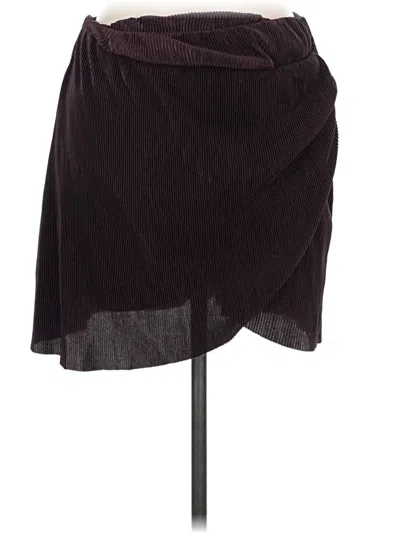 Pre-owned Altar'd State Casual Skirt In Burgundy