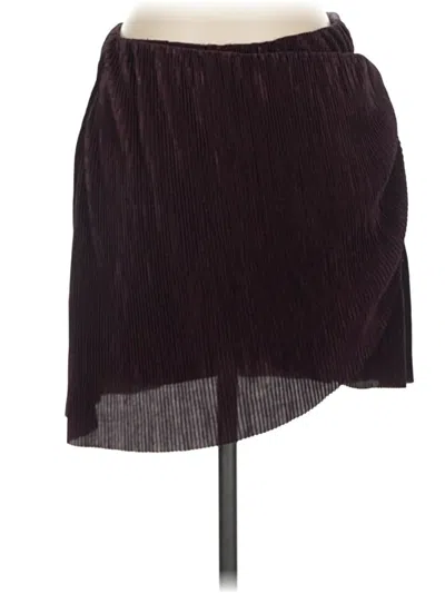 Pre-owned Altar'd State Casual Skirt In Burgundy