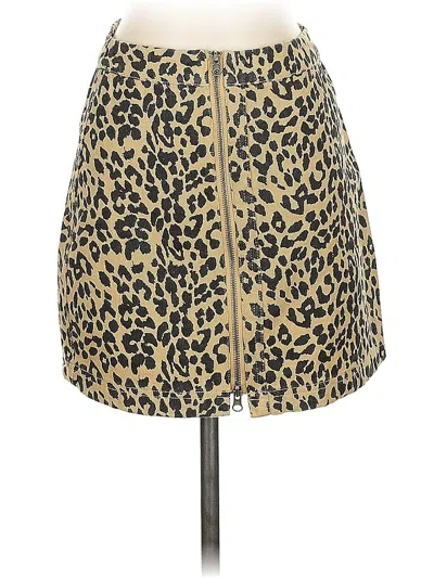 Pre-owned Altar'd State Casual Skirt In Gold