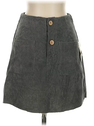 Pre-owned Altar'd State Casual Skirt In Gray