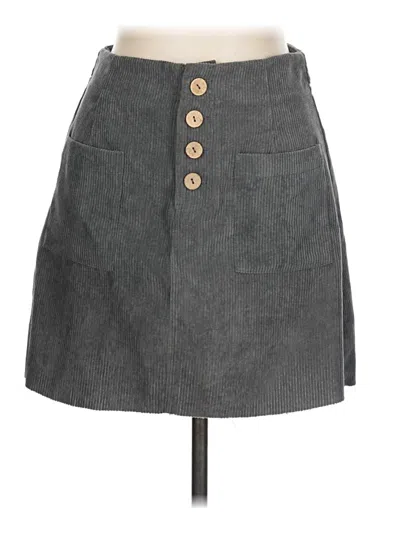 Pre-owned Altar'd State Casual Skirt In Gray