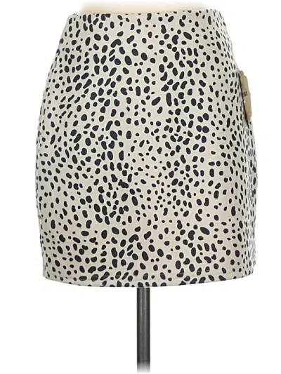 Altar'd State Casual Skirt In Ivory