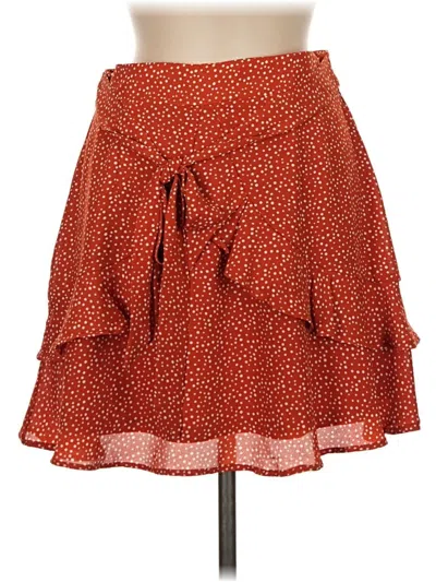 Pre-owned Altar'd State Casual Skirt In Red