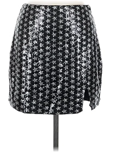 Pre-owned Altar'd State Casual Skirt In Silver