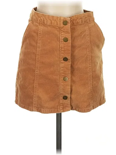 Pre-owned Altar'd State Casual Skirt In Tan