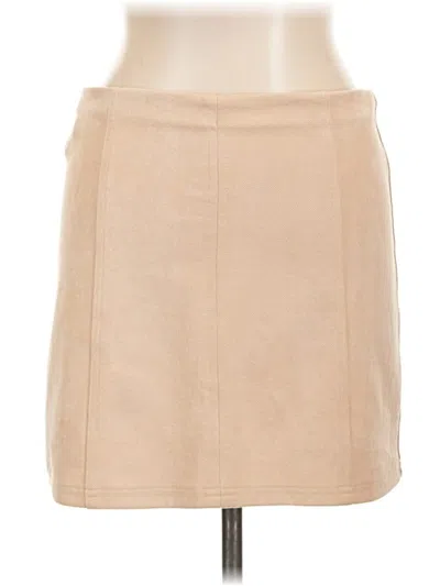 Pre-owned Altar'd State Casual Skirt In Tan