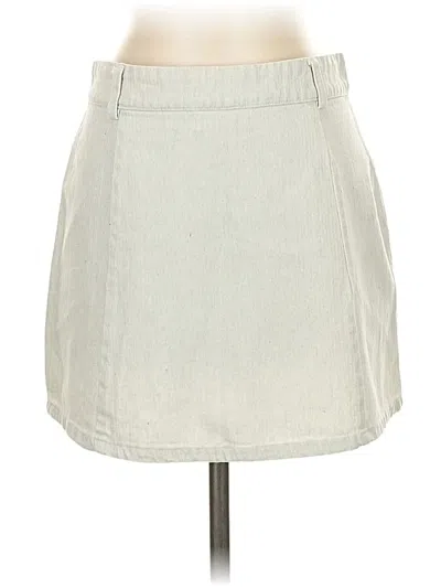 Pre-owned Altar'd State Casual Skirt In White