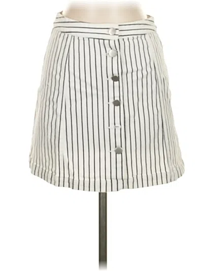 Pre-owned Altar'd State Casual Skirt In White