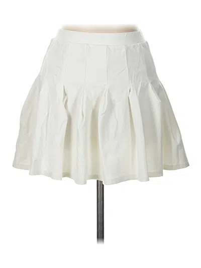 Pre-owned Altar'd State Casual Skirt In White