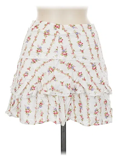 Pre-owned Altar'd State Casual Skirt In White