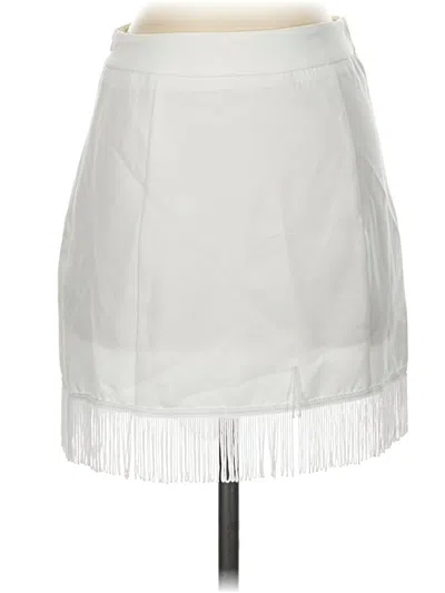 Pre-owned Altar'd State Casual Skirt In White
