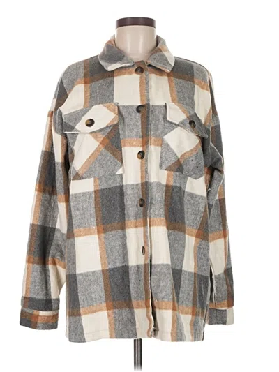 Pre-owned Altar'd State Coat In Gray