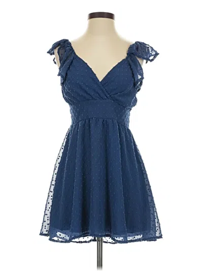 Pre-owned Altar'd State Cocktail Dress In Blue