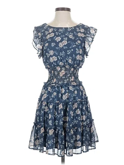 Pre-owned Altar'd State Cocktail Dress In Blue