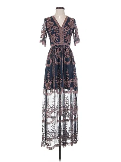 Pre-owned Altar'd State Cocktail Dress In Blue