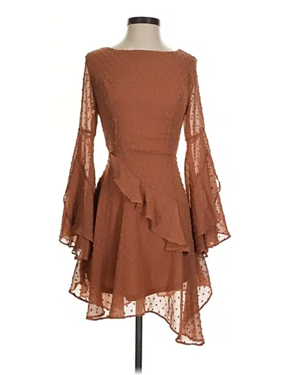 Pre-owned Altar'd State Cocktail Dress In Brown