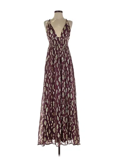 Pre-owned Altar'd State Cocktail Dress In Burgundy
