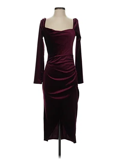 Pre-owned Altar'd State Cocktail Dress In Burgundy