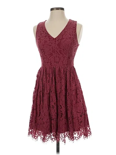 Pre-owned Altar'd State Cocktail Dress In Burgundy