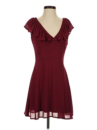Pre-owned Altar'd State Cocktail Dress In Burgundy