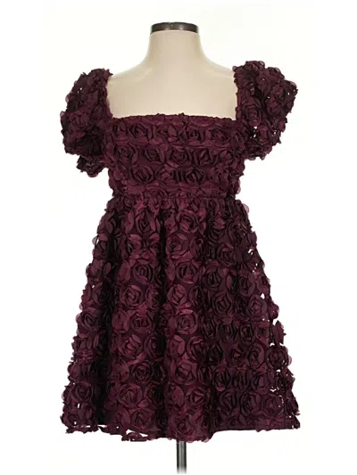 Pre-owned Altar'd State Cocktail Dress In Burgundy