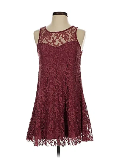 Pre-owned Altar'd State Cocktail Dress In Burgundy