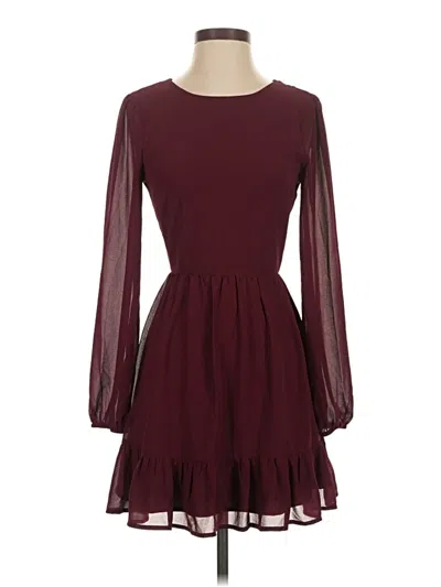 Pre-owned Altar'd State Cocktail Dress In Burgundy