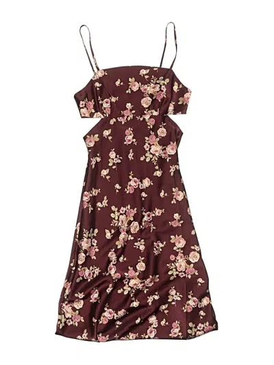 Pre-owned Altar'd State Cocktail Dress In Burgundy