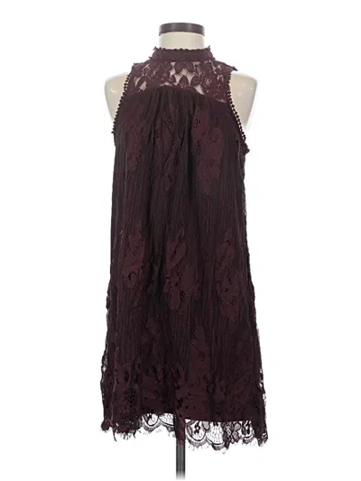 Pre-owned Altar'd State Cocktail Dress In Burgundy