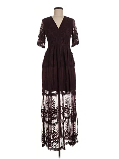 Pre-owned Altar'd State Cocktail Dress In Burgundy