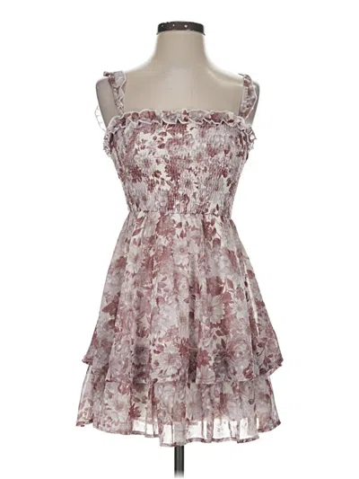 Pre-owned Altar'd State Cocktail Dress In Burgundy
