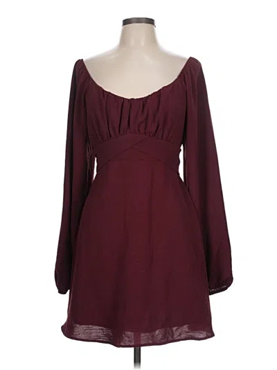Pre-owned Altar'd State Cocktail Dress In Burgundy