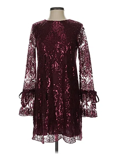 Pre-owned Altar'd State Cocktail Dress In Burgundy