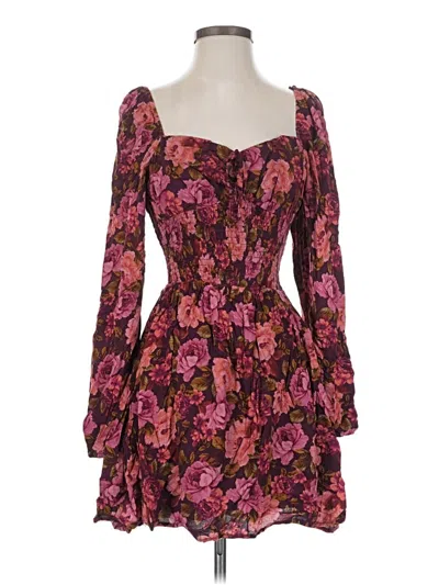Pre-owned Altar'd State Cocktail Dress In Burgundy