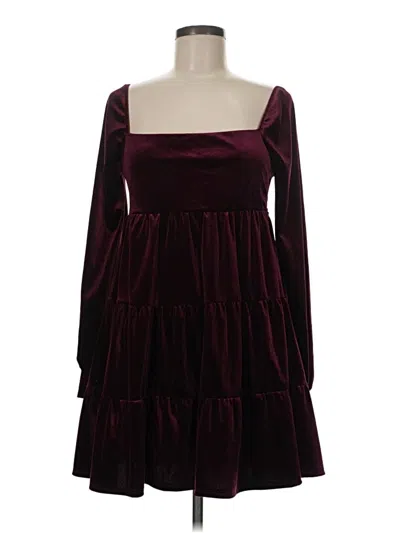 Pre-owned Altar'd State Cocktail Dress In Burgundy