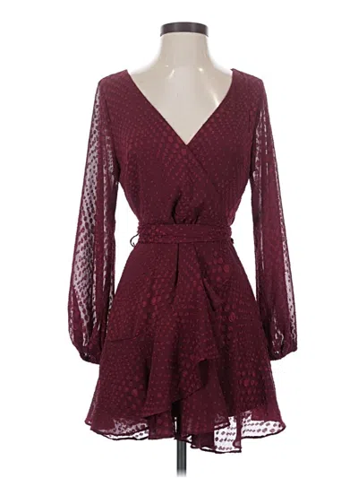 Pre-owned Altar'd State Cocktail Dress In Burgundy