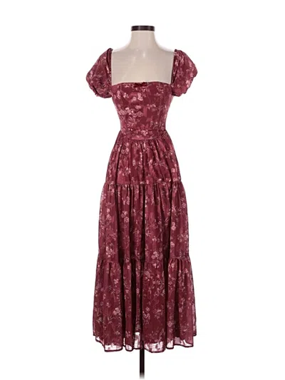 Pre-owned Altar'd State Cocktail Dress In Burgundy