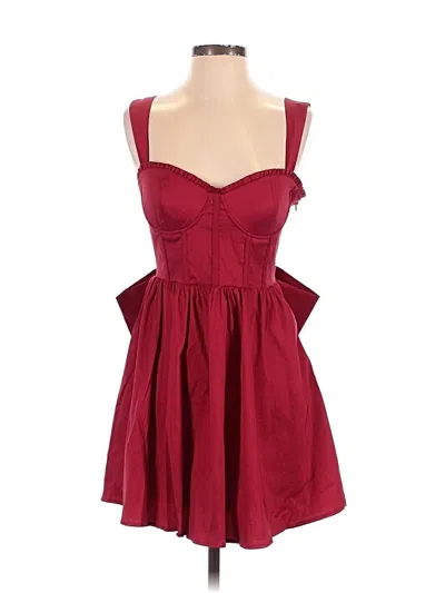 Pre-owned Altar'd State Cocktail Dress In Burgundy