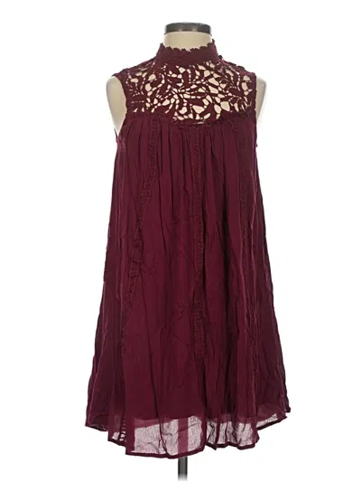 Pre-owned Altar'd State Cocktail Dress In Burgundy