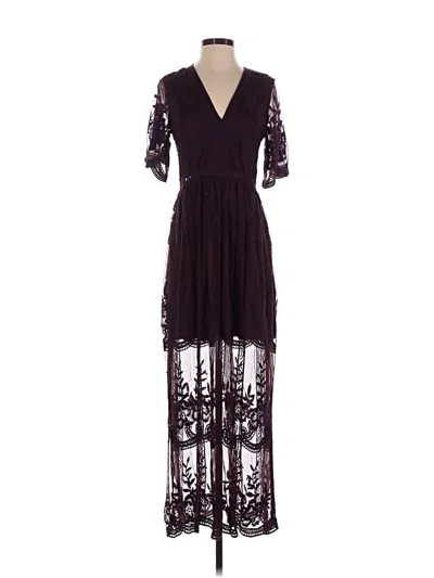 Pre-owned Altar'd State Cocktail Dress In Burgundy