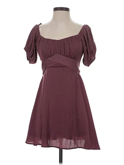 Pre-owned Altar'd State Cocktail Dress In Burgundy